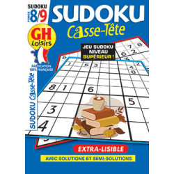 Casse-Tête Sudoku N°109 F8/9