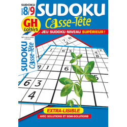Casse-Tête Sudoku N°92 F8/9